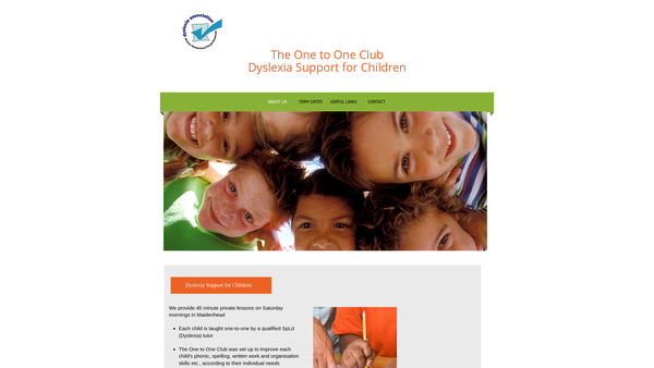 Screenshot of the Dyslexia Association Of Windsor And Maidenhead, Slough And Bracknell website
