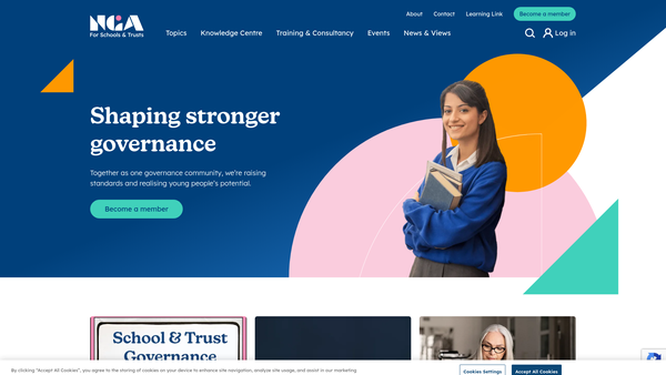 Screenshot of the National Governance Association website