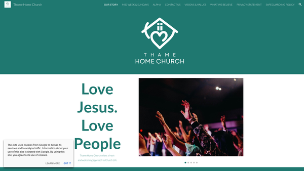 Screenshot of the The Zion Trust website