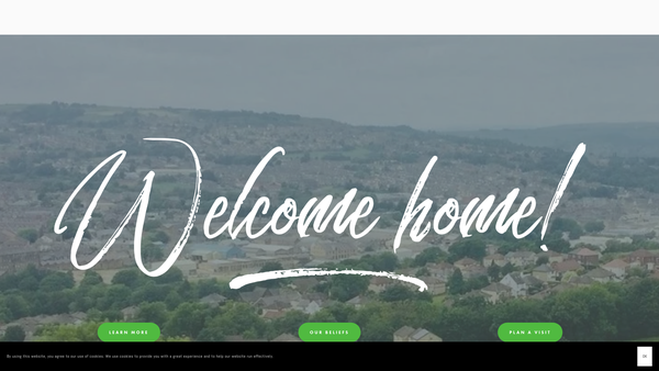 Screenshot of the The Airedale Church Trust website