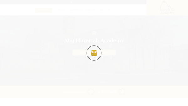 Screenshot of the Abu Hurairah Islamic Institute website