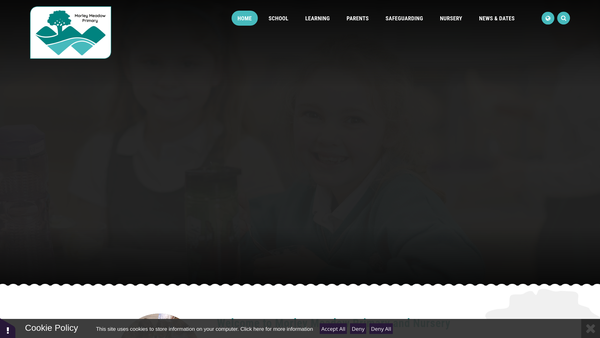 Screenshot of the Friends of Morley Meadow Primary website