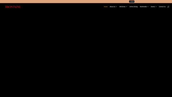 Screenshot of the Frontline Ministries Enfield Trust website