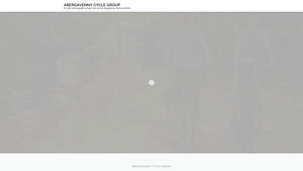 Screenshot of the Abergavenny Cycle Group website
