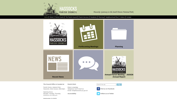 Screenshot of the Talbot Field website