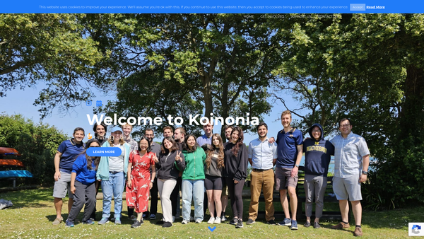 Screenshot of the Koinonia God Exists@ac.uk website