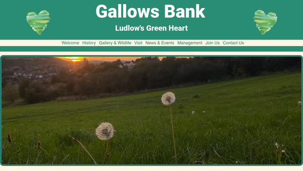 Screenshot of the Gallows Bank Millennium Green Trust website