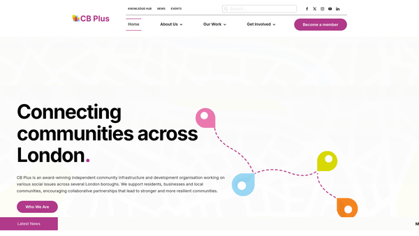 Screenshot of the Community Barnet website