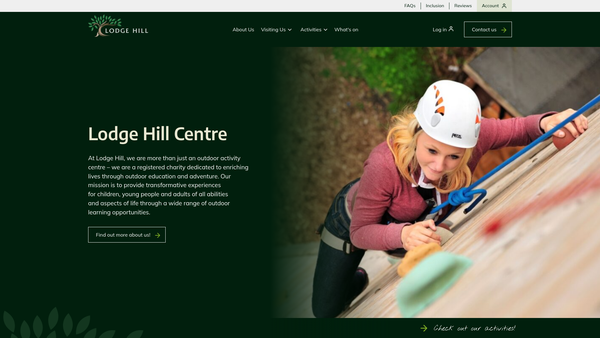 Screenshot of the Lodge Hill Trust website