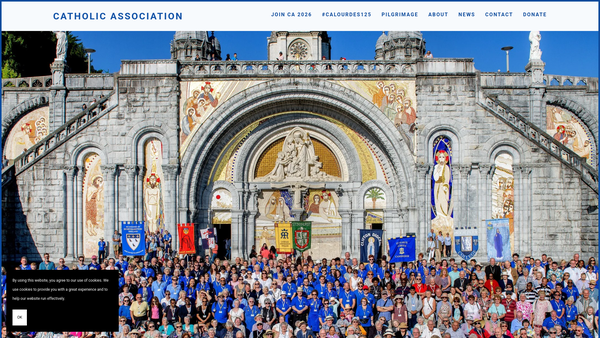 Screenshot of the The Catholic Association website