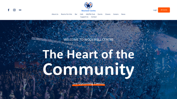 Screenshot of the Woolwell Community Resource Trust website