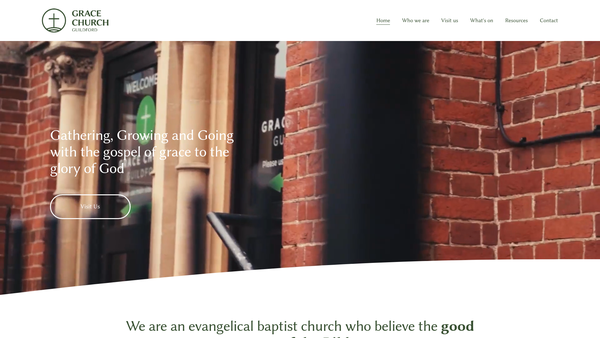 Screenshot of the Chertsey Street Baptist Church Trust website