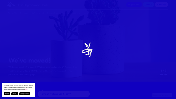 Screenshot of the Mind In Brighton & Hove website