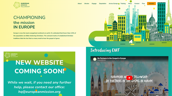 Screenshot of the European Missionary Fellowship website