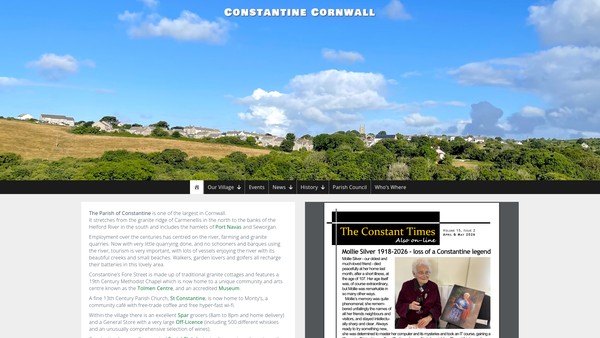 Screenshot of the Constantine Enterprises Company website