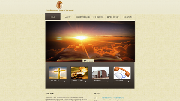 Screenshot of the The House website