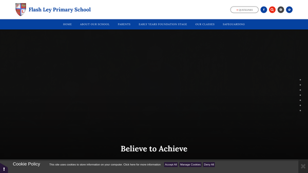 Screenshot of the Flash Ley C.p. School Fund website