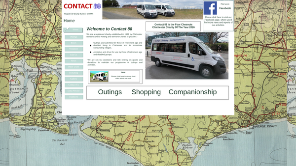 Screenshot of the Contact 88 website