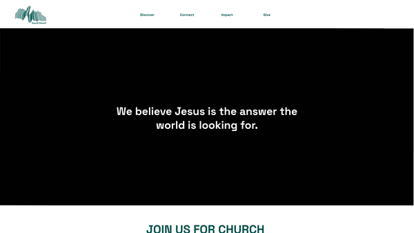 Screenshot of the Sound Church website