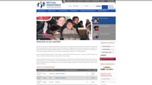 Screenshot of the Bhagavat Educational Trust Limited website