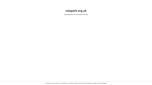Screenshot of the Caia Park Partnership Limited website