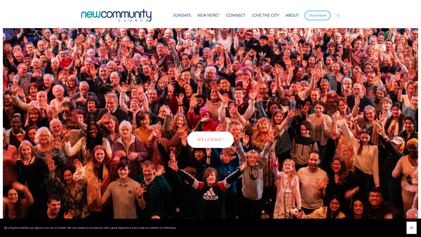 Screenshot of the New Community Network website