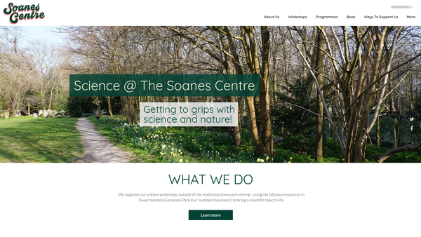 Screenshot of the Setpoint London East website