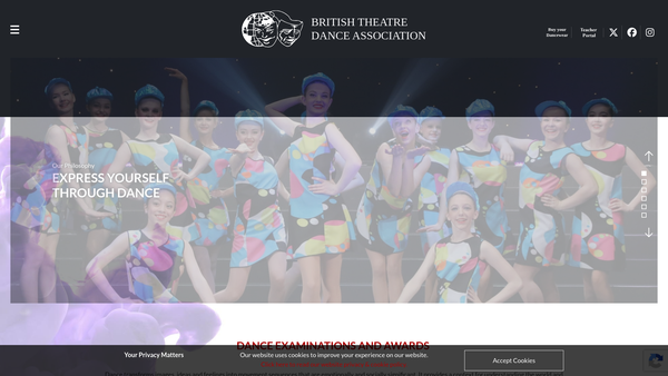 Screenshot of the B.t.d.a. Limited website
