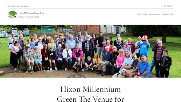 Screenshot of the Hixon Millennium Green Trust website