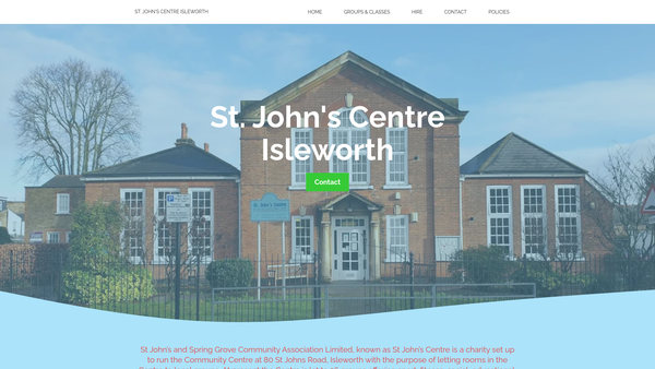 Screenshot of the The St John's And Spring Grove Community Association Limited website