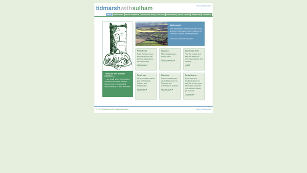 Screenshot of the Tidmarsh Millennium Green Trust website