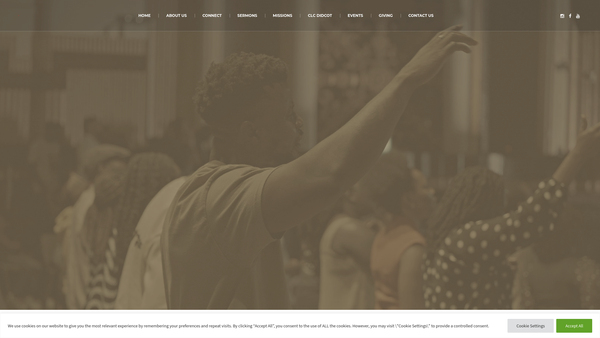 Screenshot of the Christian Life Centre Oxford Trust website
