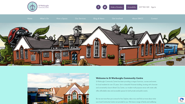 Screenshot of the St Werburghs Community Association website