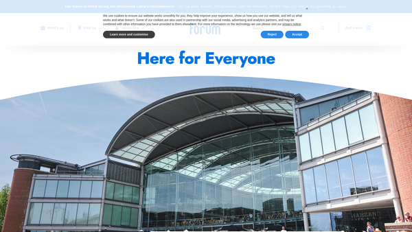 Screenshot of the The Forum Trust Limited website