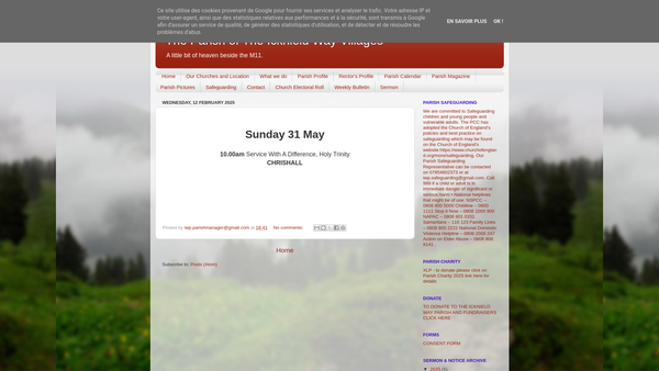 Screenshot of the Icknield Way Parish Trust website