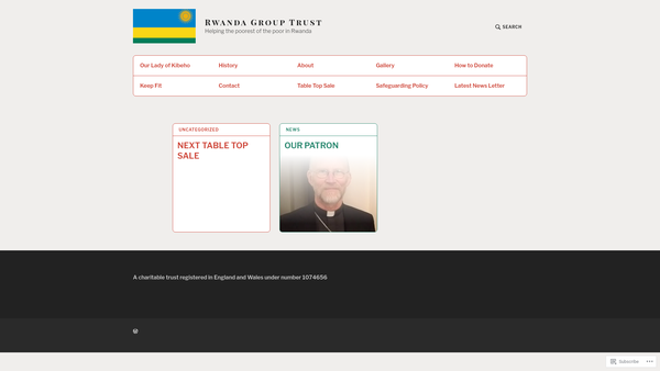 Screenshot of the Rwanda Group Trust website