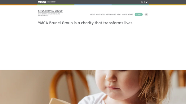 Screenshot of the YMCA Brunel Group website