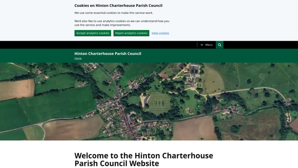 Screenshot of the Hinton Charterhouse Millennium Green Trust website