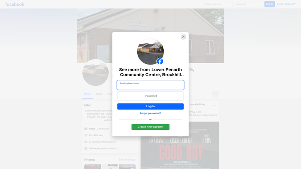 Screenshot of the Lower Penarth Community Association website