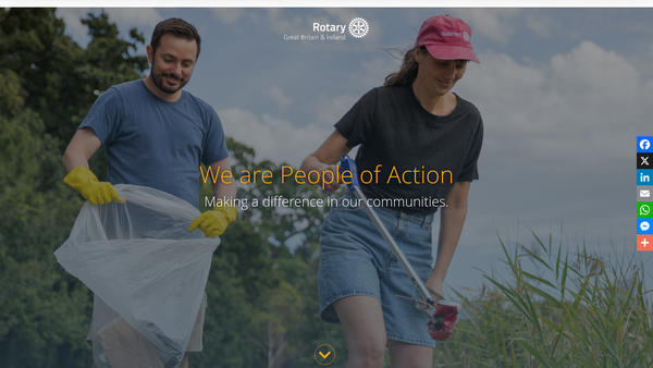 Screenshot of the The Rotary Club Of Boston St Botolph website