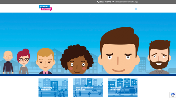 Screenshot of the Newport Mediation website