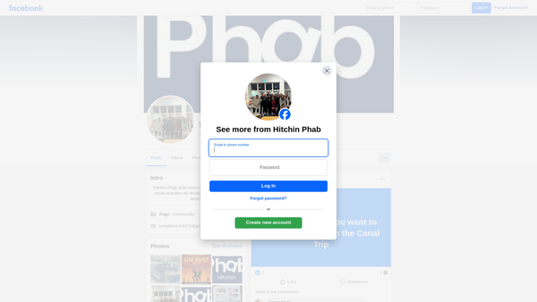 Screenshot of the Hitchin Phab Club website
