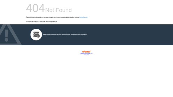Screenshot of the Chesterton School Association website