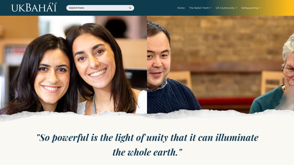 Screenshot of the Spiritual Assembly Of The Baha'is Of Reading website