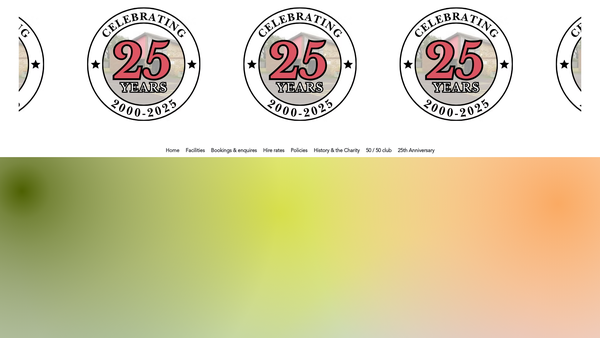 Screenshot of the East Peckham Village Hall website
