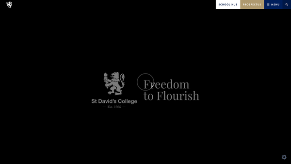 Screenshot of the St David's College Trust website