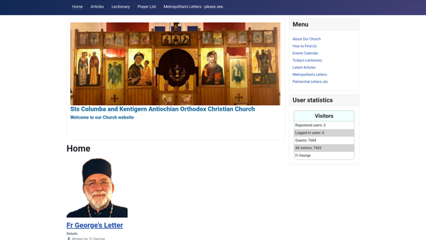 Screenshot of the The Orthodox Church Of St Columba And St Kentigern website