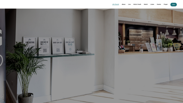 Screenshot of the Word Of Life Church (Poole) website