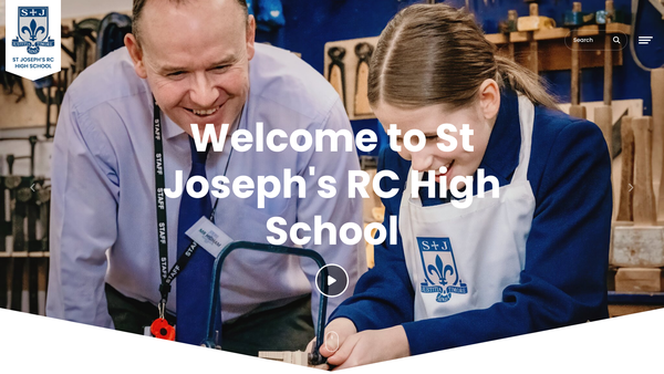 Screenshot of the St Joseph's School Fund (Horwich) website