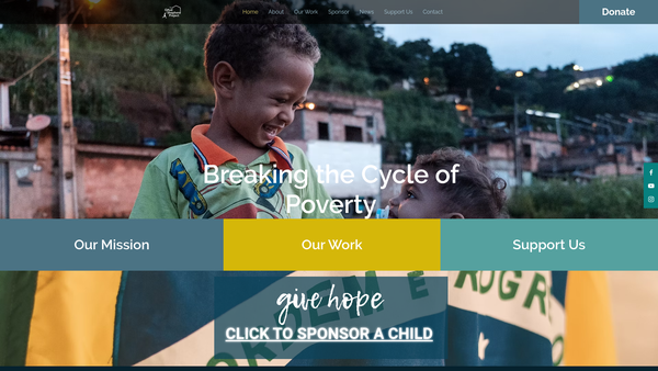 Screenshot of the The Good Shepherd Project website